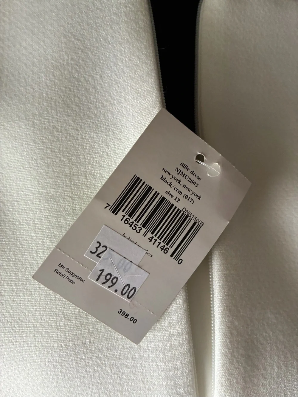 kate spade Black and White Long Sleeve Sheath Dress